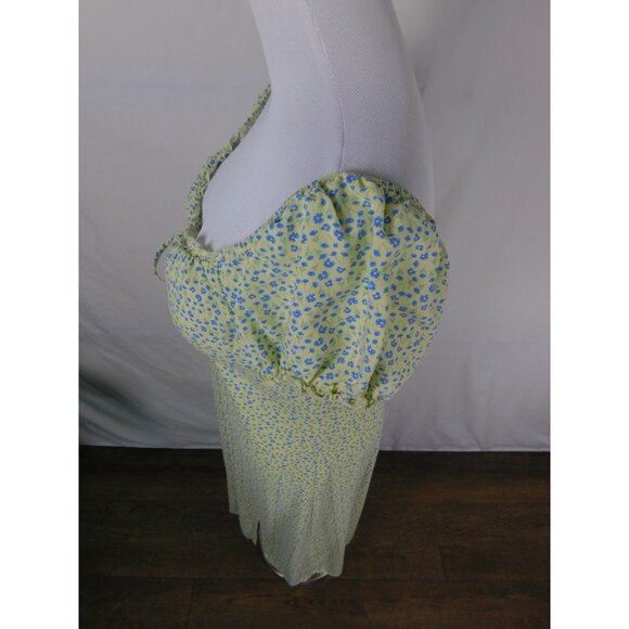 No Boundaries Dress Womens Medium Floral Puff Sleeve Midi Summer Boho Casual - Picture 4 of 12